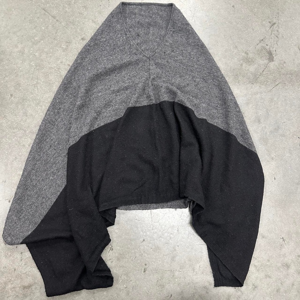 Celeste Wool + Cashmere Blend Sweater Cape Shawl One Size